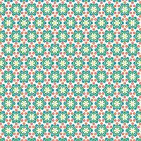 red and blue floral flower radial symmetry background pattern vector