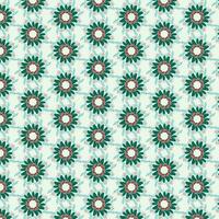 Modern flower radial symmetry repeats the decorative pattern vector