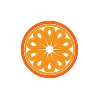naranja Fruta logo vector ilustración modelo diseño