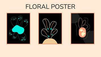 SIMPLE ILLUSTRATION FLORAL MINIMALIST DESIGN. LINE ART DRAWING PASTEL COLOR GOOD FOR WALLPAPER, COVER, POSTER, PRINT vector