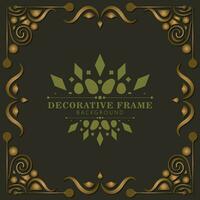 Elegant decorative frame design background vector