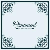 Elegant decorative frame design background vector