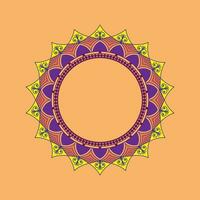 Circular pattern in form of mandala with flower for Henna, tattoo, decoration. Decorative ornament in ethnic oriental style. Hand drawn background. Islam, Arabic, Indian. Mandalas for coloring book. vector