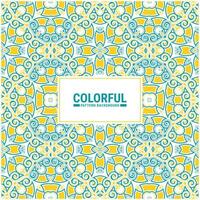 Colorful abstract geometric pattern design vector
