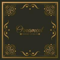 Elegant decorative frame design background vector