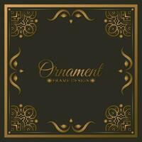 Elegant decorative frame design background vector