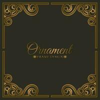 Elegant decorative frame design background vector