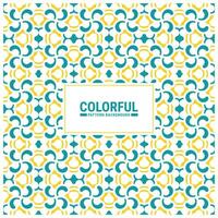 Colorful abstract geometric pattern design vector
