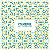 Colorful abstract geometric pattern design vector