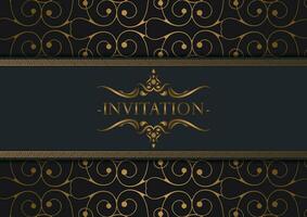 luxury invitation background style ornamental pattern vector