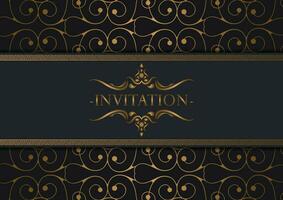 luxury invitation background style ornamental pattern vector