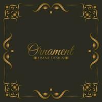 Elegant decorative frame design background vector