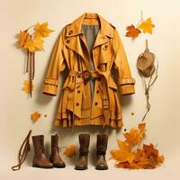 Autumn season clothes high quality ai generated image photo