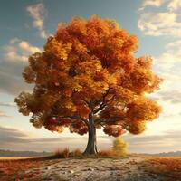 Autumn tree high quality high quality ai generated image photo