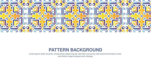 colorful ornament pattern design background vector