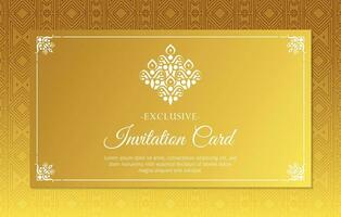 luxury White invitation background style ornamental pattern vector