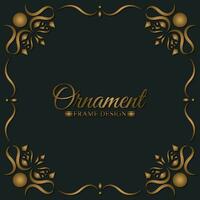 Elegant decorative frame design background vector