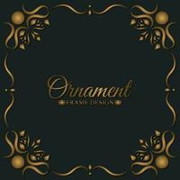 Elegant decorative frame design background vector