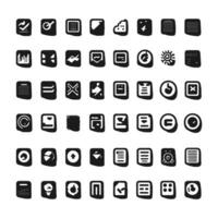 Vector social media logos and icons pack vector set, icon shape elements, social media business logo photo