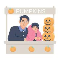 Trendy Halloween Booth vector