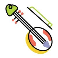 Trendy Banjo Concepts vector