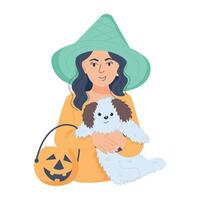 Trendy Witch Attire vector