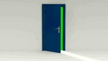 dörr öppning grön skärm animation, dörr öppning krom nyckel video