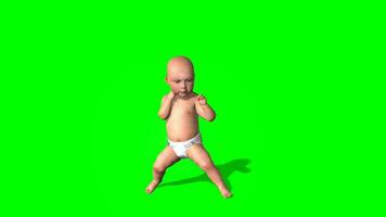 Kung fu Baby Chroma Taste, Kung fu Baby Kampf, Kung fu Baby Grün Bildschirm Animation, Judo, Karate, Ringen video