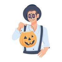 Trendy Halloween Guy vector