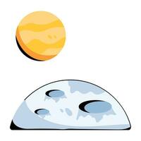 Trendy Moon Eclipse vector