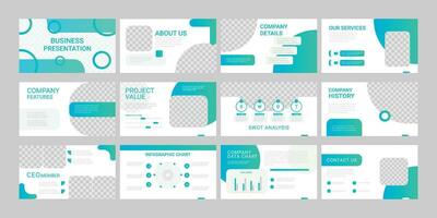 Presentation template. Infographic elements on white background. Vector slide template for business project presentations and marketing.