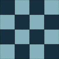 seamless vintage patchwork plaid pattern with thread stitch vector