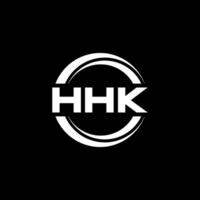 hhk logo diseño, inspiración para un único identidad. moderno elegancia y creativo diseño. filigrana tu éxito con el sorprendentes esta logo. vector