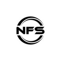 NFS Logo Design, Inspiration for a Unique Identity. Modern Elegance and Creative Design. Watermark Your Success with the Striking this Logo. vector