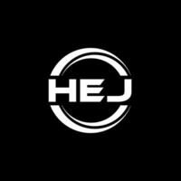 HEJ Logo Design, Inspiration for a Unique Identity. Modern Elegance and Creative Design. Watermark Your Success with the Striking this Logo. vector