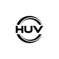 HUV Logo Design, Inspiration for a Unique Identity. Modern Elegance and Creative Design. Watermark Your Success with the Striking this Logo. vector