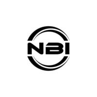 nbi logo diseño, inspiración para un único identidad. moderno elegancia y creativo diseño. filigrana tu éxito con el sorprendentes esta logo. vector