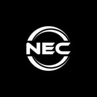 NEC Logo Design, Inspiration for a Unique Identity. Modern Elegance and Creative Design. Watermark Your Success with the Striking this Logo. vector
