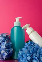 skin care cleanser blank bottle photo