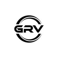 GRV Logo Design, Inspiration for a Unique Identity. Modern Elegance and Creative Design. Watermark Your Success with the Striking this Logo. vector