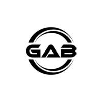 GAB Logo Design, Inspiration for a Unique Identity. Modern Elegance and Creative Design. Watermark Your Success with the Striking this Logo. vector