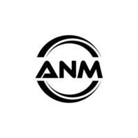 ANM Logo Design, Inspiration for a Unique Identity. Modern Elegance and Creative Design. Watermark Your Success with the Striking this Logo. vector