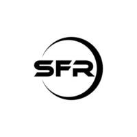 sfr logo diseño, inspiración para un único identidad. moderno elegancia y creativo diseño. filigrana tu éxito con el sorprendentes esta logo. vector