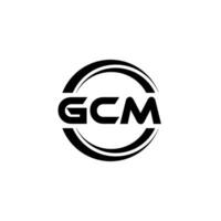 gcm logo diseño, inspiración para un único identidad. moderno elegancia y creativo diseño. filigrana tu éxito con el sorprendentes esta logo. vector