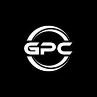 gpc logo diseño, inspiración para un único identidad. moderno elegancia y creativo diseño. filigrana tu éxito con el sorprendentes esta logo. vector