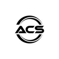 acs logo diseño, inspiración para un único identidad. moderno elegancia y creativo diseño. filigrana tu éxito con el sorprendentes esta logo. vector