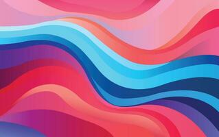 abstract background with wavy lines and colors vector