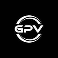 gpv logo diseño, inspiración para un único identidad. moderno elegancia y creativo diseño. filigrana tu éxito con el sorprendentes esta logo. vector