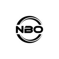 nbo logo diseño, inspiración para un único identidad. moderno elegancia y creativo diseño. filigrana tu éxito con el sorprendentes esta logo. vector