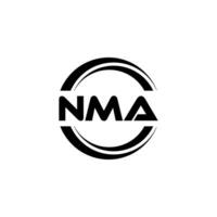 NMA Logo Design, Inspiration for a Unique Identity. Modern Elegance and Creative Design. Watermark Your Success with the Striking this Logo. vector